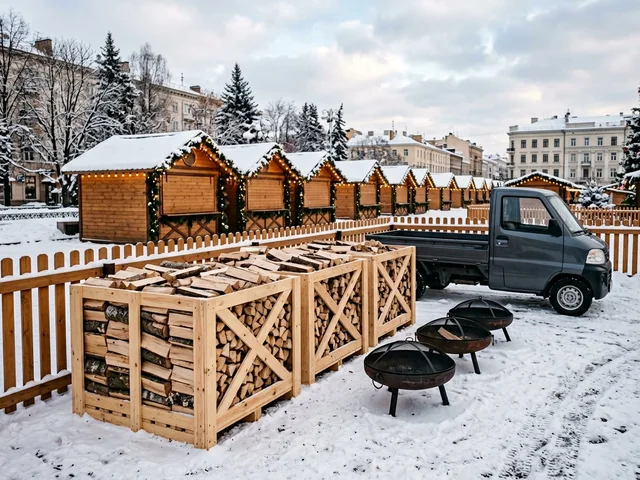 Дрова для ярмарок и городских праздников в Кореневе